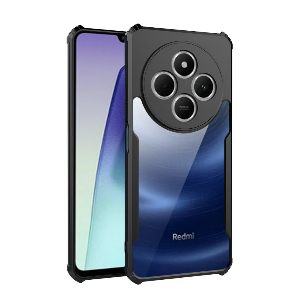 [Hàng có sẵn] Ốp điện thoại di động chống rơi 4IN1 Redmi 14C / Poco C75 cho Redmi A4 / Poco C75 Phim bảo vệ màn hình + phim ống kính + phim mặt sau