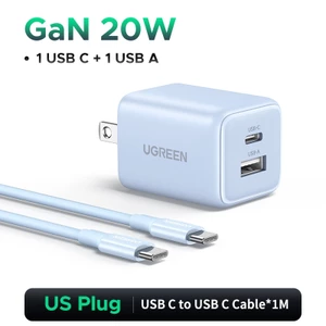 Ugreen 20W GaN Nexode Sạc Mini USB C Sạc Điện Thoại PD3.0 QC3.0 Cho iPhone 16 15 14 Pro Max Samsung S25 Máy Tính Bảng Xiaomi iPad Air Pro