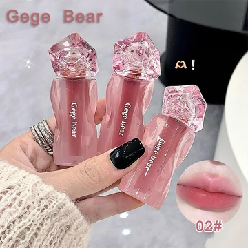 Gege bear Bùn môi nhung Cô gái ngọt ngào son môi mờ son môi son bóng