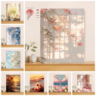 MOZI ✨40 * 50cm / 30 * 40cm hoa tranh số hóa tranh tô màu theo số tranh sơn dầu số hoá bộ tô màu theo số tranh sơn dầu số hoá tranh số hóa theo yêu cầu tranh tô màu theo số theo yêu cầu