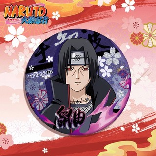 Naruto Sasuke Sakura Hitana Kakashi itachi Anime Tinplate Kim Loại Huy Hiệu Pin Anime Ngoại Vi Sưu Tập Quà Tặng Bộ Sưu Tập