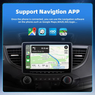 Mới 2 Trong 1 CP + AA Carplay Android Auto Mini Box Bộ Chuyển Đổi Carplay Không Dây Có Dây Sang Không Dây Cho USB / Type-C Dongle Cắm Và Chạy