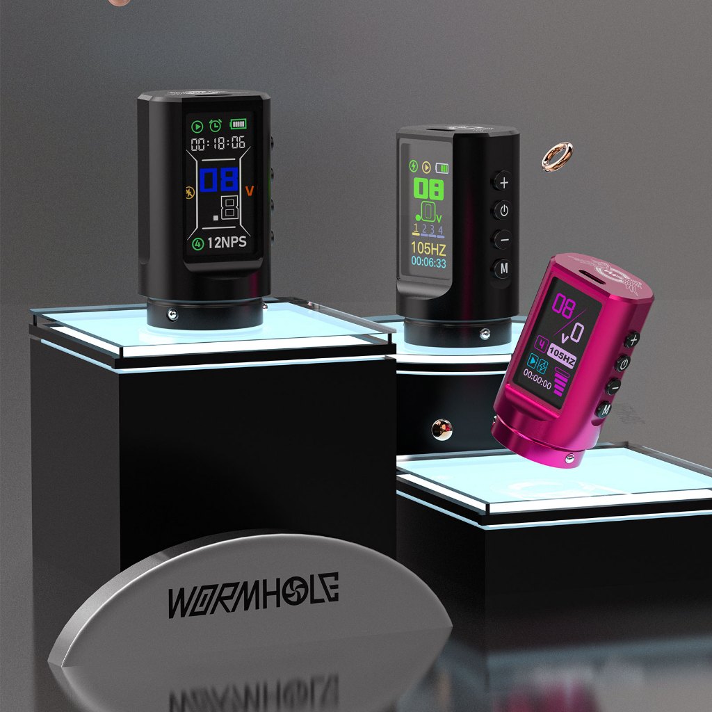Pin 1800mAh, thời gian chờ 6-8 giờ để xăm không dây – tương thích với máy xăm WormholePro, nguồn điện hiệu suất cao