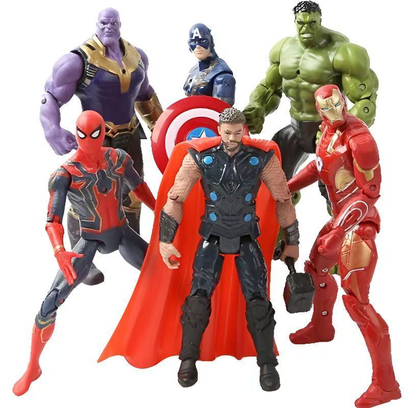 Avengers Hulk Falcon Người Nhện Thanos Ant Man Hình Trẻ Em Đồ Chơi Quà Tặng Anh Hùng Mẫu Búp Bê Trang Trí