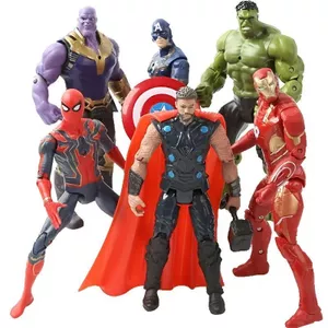 Avengers Hulk Falcon Người Nhện Thanos Ant Man Hình Trẻ Em Đồ Chơi Quà Tặng Anh Hùng Mẫu Búp Bê Trang Trí