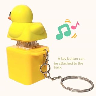 Vịt Bàn Phím Keycaps Quack Quacking Móc Khóa Fidget Nút Chìa Khóa Clicker Đồ Chơi Cảm Giác decfeyeth