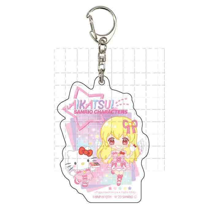 Aikatsu Acrylic Móc Khóa (Kaede, My Melody, Sam) - Quà Tặng Móc Khóa Anime Dễ Thương, Kawaii Nhật Bản Merch