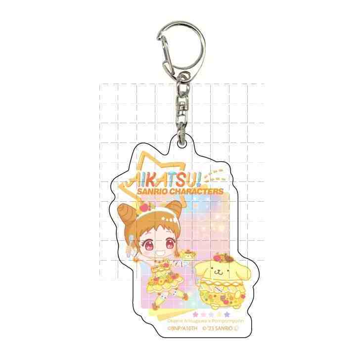 Aikatsu Acrylic Móc Khóa (Kaede, My Melody, Sam) - Quà Tặng Móc Khóa Anime Dễ Thương, Kawaii Nhật Bản Merch