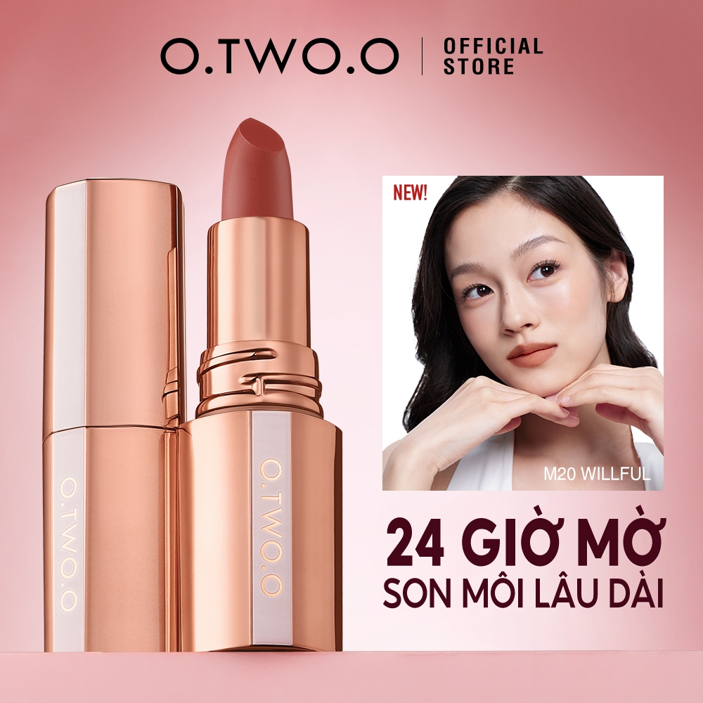 Ảnh O.two.o 14 Màu Matte Lipstick Khóa Màu Lâu Dài Mịn Glide Họa Tiết Nhung Sắc Tố Cao Cả Ngày Mặc Nhẹ Thoải Mái Màu Đậm 1