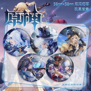 Trò Chơi Genshin Tác Động Furina Scaramouche Navia Huy Hiệu Trâm Cài Cosplay Chân Phụ Kiện Thời Trang Quà Tặng Bộ Sưu Tập