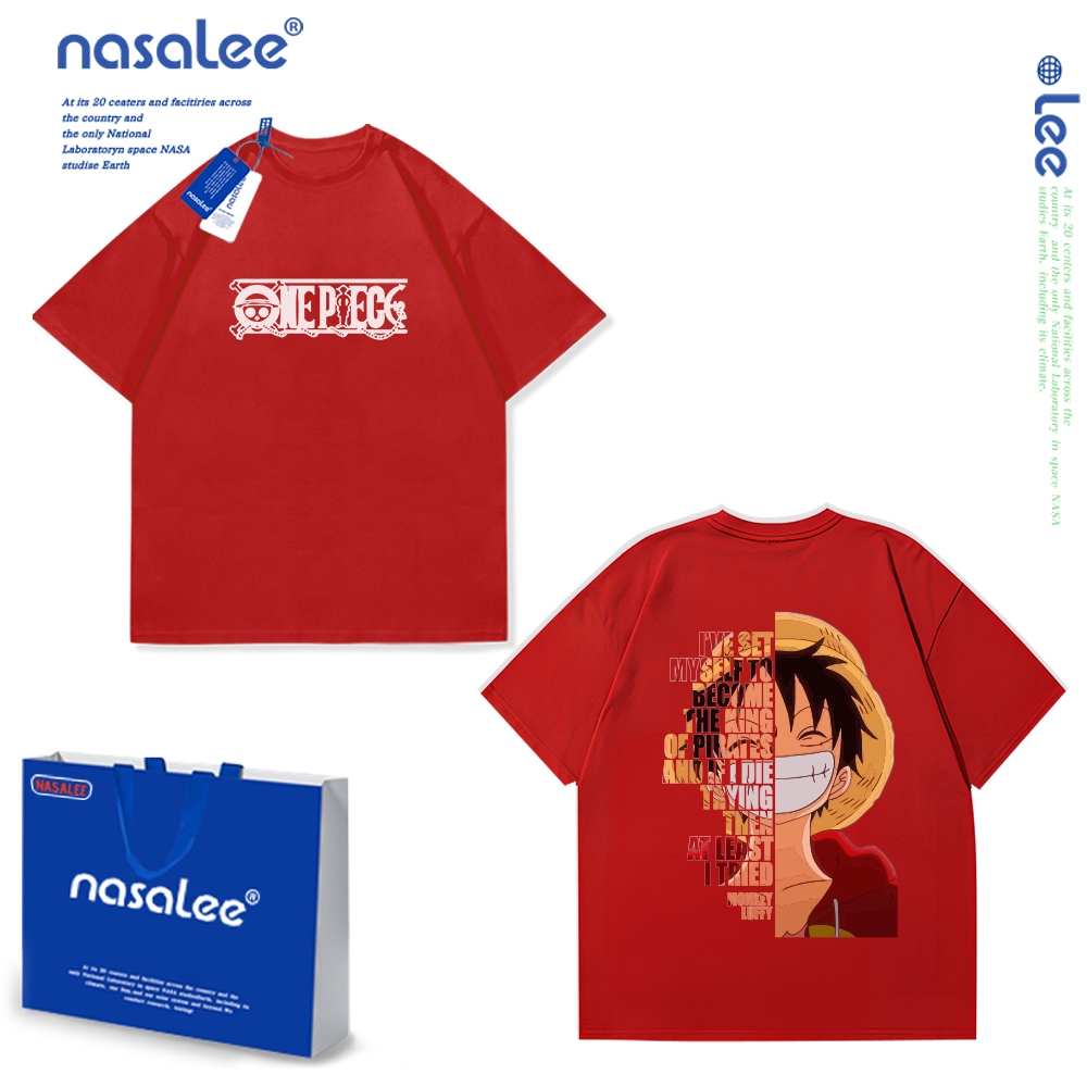 Trẻ Em Áo Thun Luffy Tay Ngắn In Hình Hoạt Hình Cotton Nguyên Chất Thoải Mái 2025 Phong Cách Mới