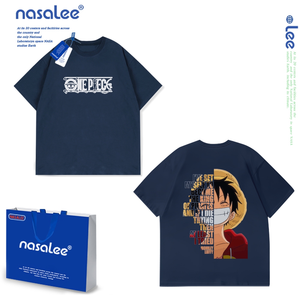 Trẻ Em Áo Thun Luffy Tay Ngắn In Hình Hoạt Hình Cotton Nguyên Chất Thoải Mái 2025 Phong Cách Mới