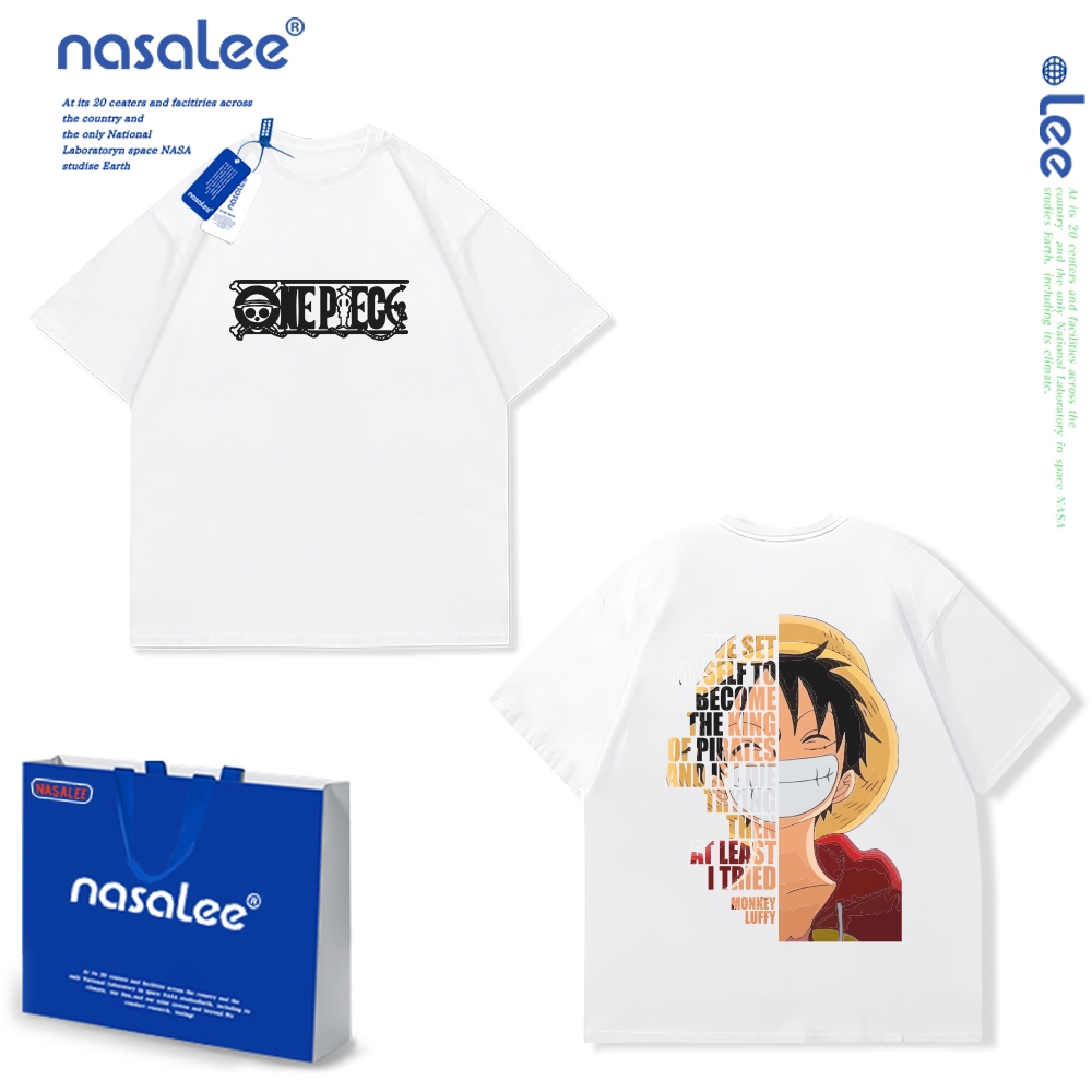 Trẻ Em Áo Thun Luffy Tay Ngắn In Hình Hoạt Hình Cotton Nguyên Chất Thoải Mái 2025 Phong Cách Mới