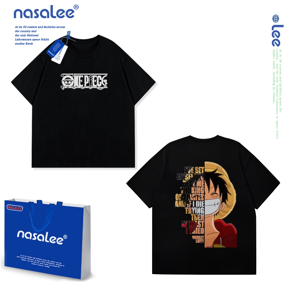 Trẻ Em Áo Thun Luffy Tay Ngắn In Hình Hoạt Hình Cotton Nguyên Chất Thoải Mái 2025 Phong Cách Mới