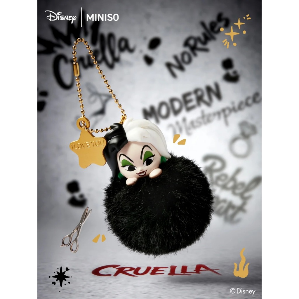 Miniso Disney Princess & Villain Fantasy Plush Ball Mini Bean (1 Cái)