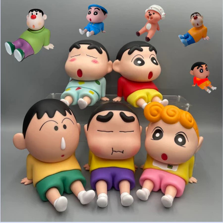 Giá đỡ điện thoại sáng tạo Plush Paradise, Crayon Shin-Chan Hình búp bê PVC Giá đỡ điện thoại di động, Giá đỡ điện thoại thông minh Hỗ trợ trang trí bàn làm việc đỡ di động Đồ trang trí máy tính để bàn