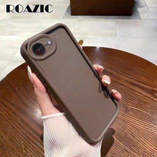 Ốp Điện Thoại Màu Trơn Silicon Lỏng Tương Thích Cho iPhone 16e 17e Camera Bảo Vệ Ốp Lưng Chống Sốc Mềm Bảo Vệ Mặt Sau STY01