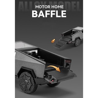 Xe bán tải Tesla mô phỏng đồ chơi mô hình RV hợp kim lớn xe bé trai bộ sưu tập đồ trang trí quà tặng sinh nhật cho trẻ em.