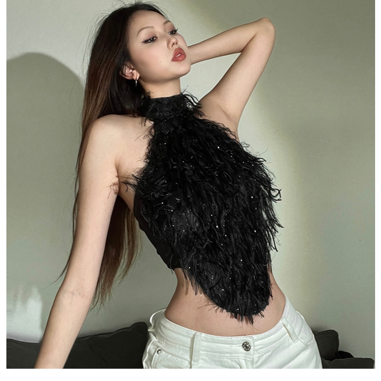 Klalien Áo Dây Lưng Không Tay Hình Eo Sang Trọng Cảm Giác Thiết Kế Mỏng Phù Hợp Với Phong Cách Đa Năng Ngọt Ngào Thường Ngày 2025 Thời Trang Phụ Nữ Mới