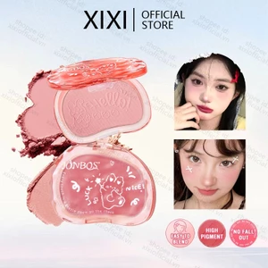 Xixi 5 Màu Blusher Bảng Trang Điểm Khoáng Tím Đỏ Đỏ Đỏ Chống Thấm Nước Lâu Dài Kem Tự Nhiên Cheek Tint Blush Mỹ Phẩm NO. J103