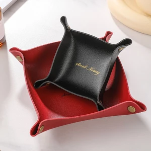 Casegrace Để Bàn Tổ Chức PU Chìa Khóa Khay Phong Cách Bắc Âu Lối Vào Chìa Khóa Túi Đựng Đồng Xu Giá Đỡ Tai Nghe Trang Trí Nhà Trang Sức Người Tổ Chức