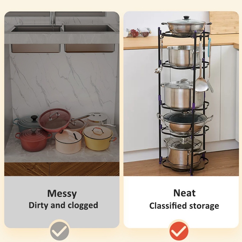 Cambond Lớp Có Thể Điều Chỉnh Dưới Chậu Rửa Giá Nhà Bếp Tổ Chức Mặt Bàn Đa Năng Người Tổ Chức Giá Đỡ Nồi