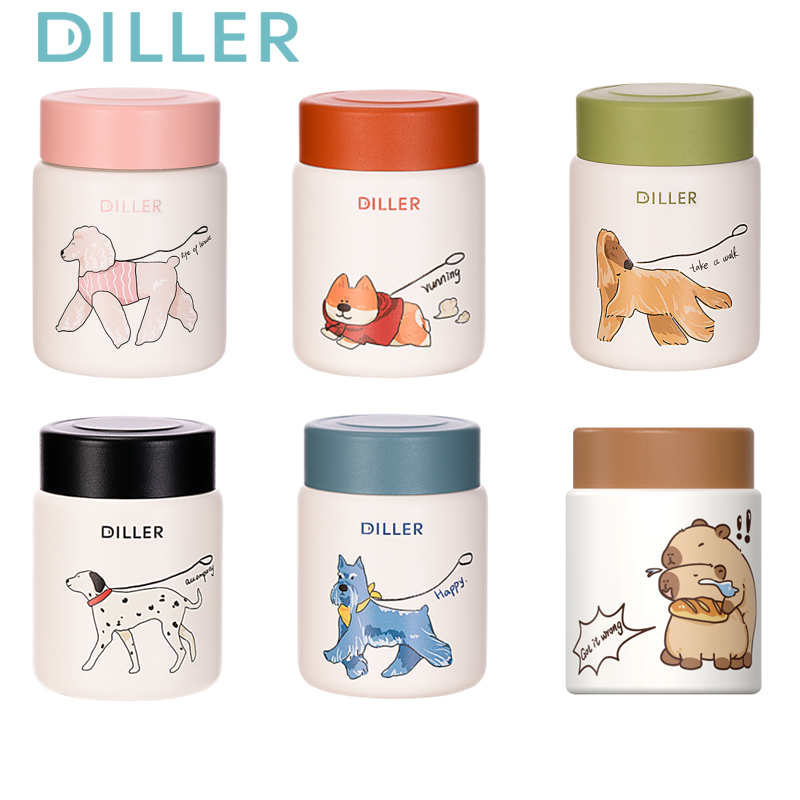Diller 150ml Mini Bình Giữ Nhiệt Bình Inox 316 Bình Hút Chân Không Hộp Đựng Thực Phẩm MLH9160