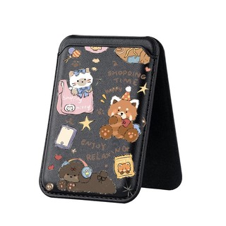 Dễ Thương Họa Tiết Động Vật Đứng Ví Đựng Thẻ Cho iPhone 15pro 15promax 14 14promax 14pro 16 16 plus 16 Pro Max