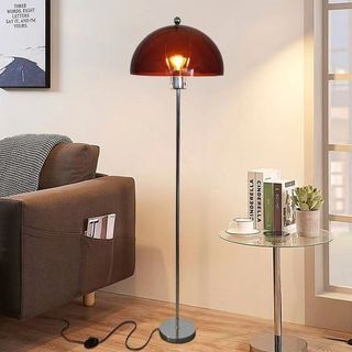 AIMI Đèn Sàn Phong Cách Cổ Nhà Phòng Khách Đèn Trang Trí Phòng Ngủ Đứng Đèn Bàn Nấm Đèn LED Trong Suốt Acrylic Đèn Ngủ