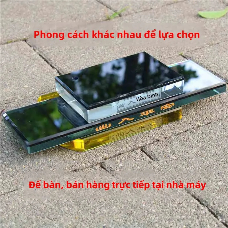 Đế Nước hoa ô tô, đế pha lê lớn, đồ trang trí Tượng Phật Di Lặc ô tô, thủy tinh trang trí, nhà sư nhỏ, báo vàng WGDK