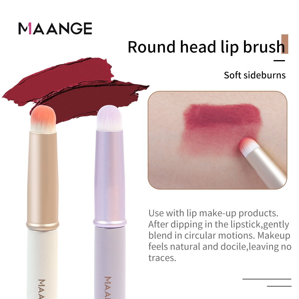 Cọ Tô Son Môi MAANGE Chống Bụi Kèm Nắp Đậy Ốp 51519