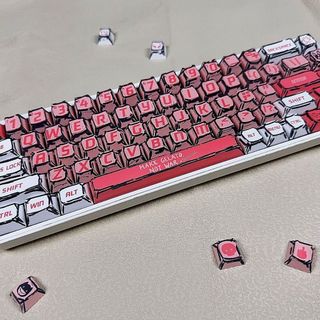 Comic Wind Sweetheart Keycaps PBT Dye-sub Cherry Profile Keycap Custom Keycaps Tương thích với Cherry Gateron MX Switch