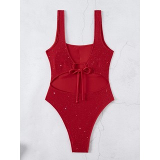 Đồ Bơi Nữ Màu Trơn Sáng Một Mảnh Lưng Rỗng Ra Một Mảnh Bikini Bộ Đồ Tắm