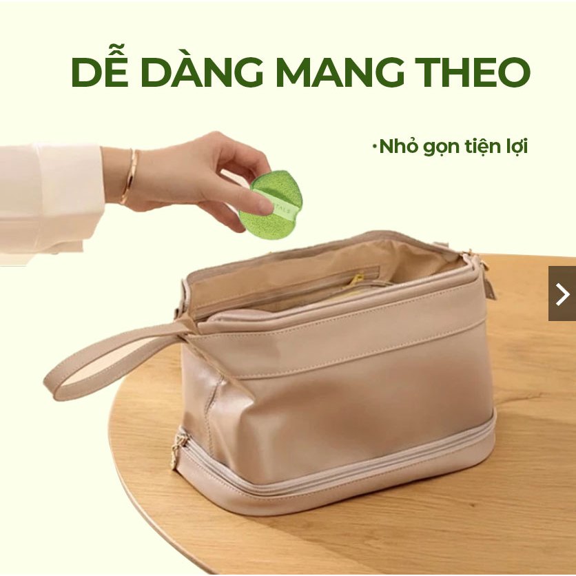 Bộ sản phẩm 3 bông mút bọt biển rửa mặt, mask đất sét AMORTALS Chính Hãng Cao Cấp