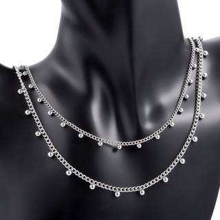 Dây chuyền hạt bằng thép không gỉ Trang sức tự làm Vòng cổ Vòng cổ Chuỗi xương đòn Phụ kiện