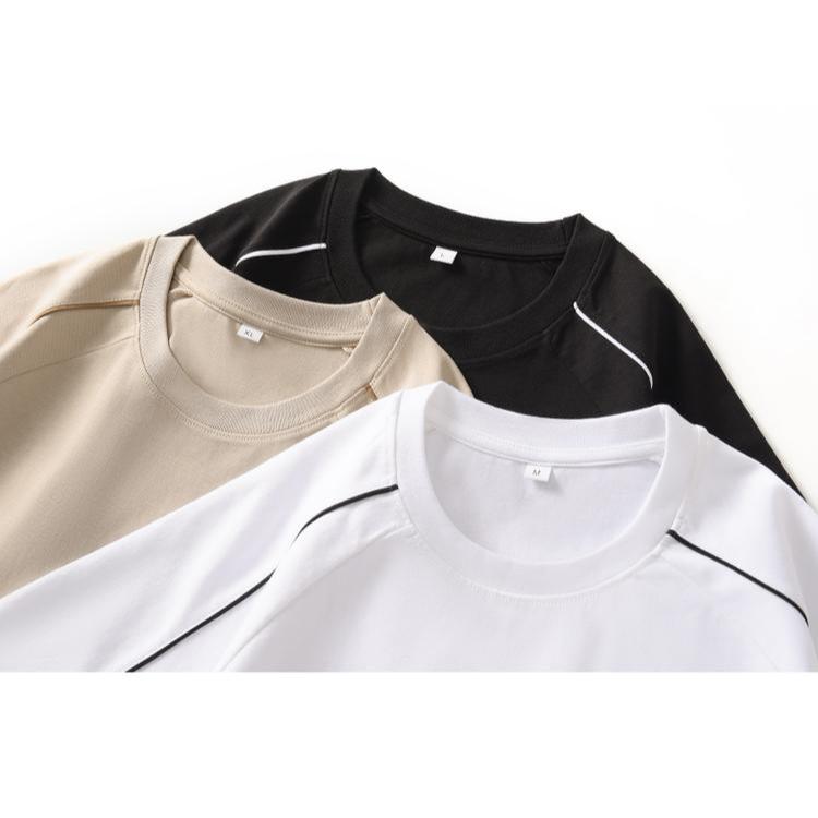 Áo thun nam tay ngắn trơn cỡ lớn: Áo thun Cotton cổ tròn M-3XL