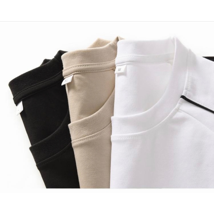 Áo thun nam tay ngắn trơn cỡ lớn: Áo thun Cotton cổ tròn M-3XL