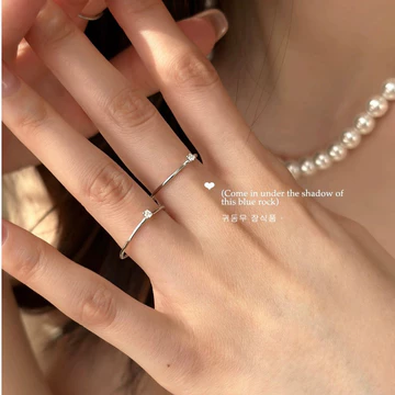 Nhẫn Bạc 925 Nữ Niche Thiết Kế Trơn Vòng Tròn Ánh Sáng Sang Trọng Phong Cách Mới Hợp Thời Trang Cao Cấp Chỉ Số Ngón Tay Nhẫn Thời Trang nhẫn bạc bạc 925 nữ ta nữ