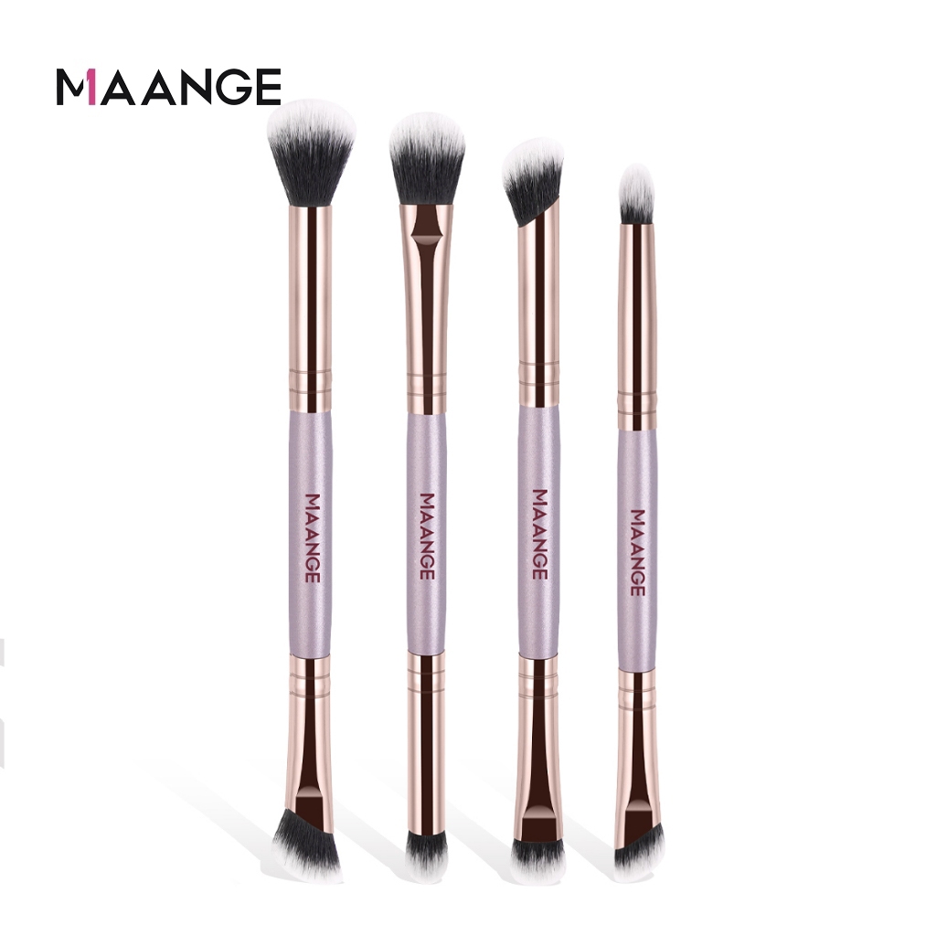 Cọ trang điểm mắt MAANGE 2 trong 1 cọ tán phấn mắt hai đầu đa chức năng 52073