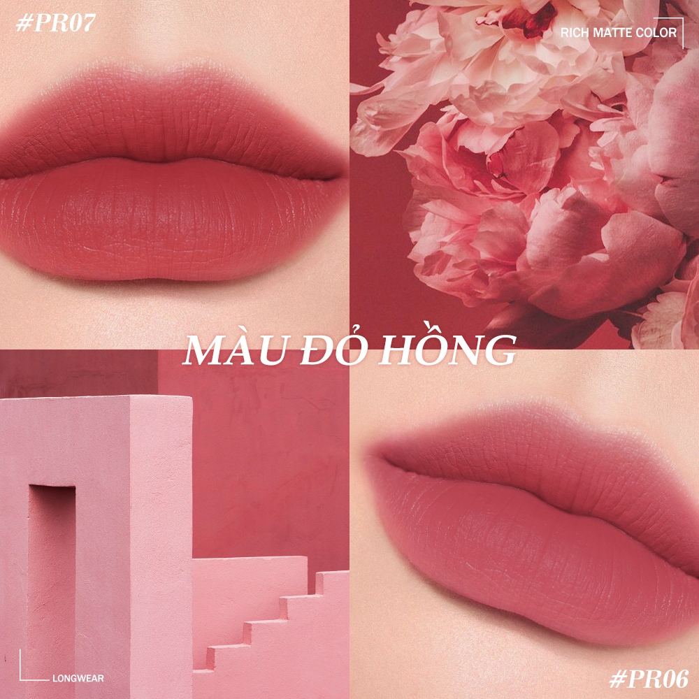 Ảnh O.two.o 8 Màu Matte Glaze Siêu Chống Thấm Nước Lâu Dài 24 Giờ Khóa Màu Không Chuyển Đổi Mượt Mịn Mờ Hiệu Ứng Son Môi 4