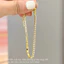Lắc tay titan nữ không gỉ mạ vàng 14k thiết kế gắn nguyên đá lấp lánh thời thang thanh lịch