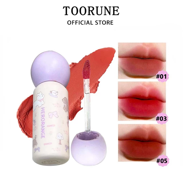 HERORANGE Nhỏ Môi Bùn Nhung Môi Làm Trắng Da Mặt Học Sinh Giá Rẻ Matte Matte Son Môi Chống Dính Cốc