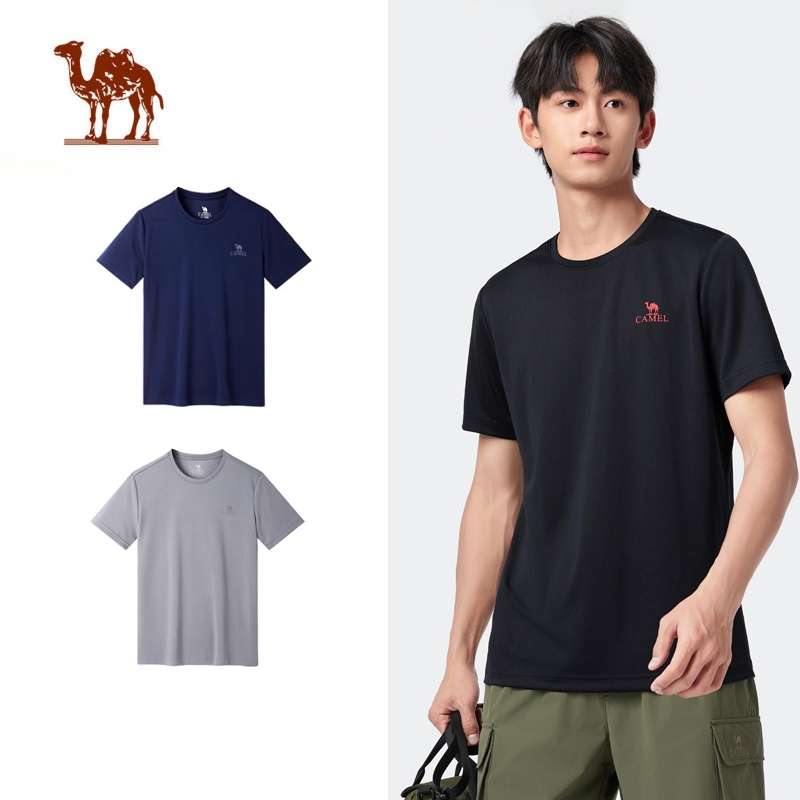 Ảnh CAMEL CROWN Áo thun tay ngắn khô nhanh phong cách thể thao 1