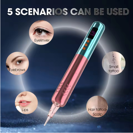 Máy bút trang điểm vĩnh viễn pin không dây NOVI cho SMP & TATTOO với pin Micropigmentation Trang điểm vĩnh viễn