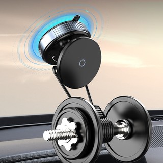 Giá đỡ điện thoại di động gắn trên ô tô từ tính SEAMETAL Hấp phụ chân không 360° Giá đỡ hút siêu mạnh xoay cho Iphone12-15