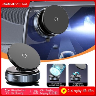 Giá đỡ điện thoại di động gắn trên ô tô từ tính SEAMETAL Hấp phụ chân không 360° Giá đỡ hút siêu mạnh xoay cho Iphone12-15