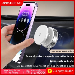 【VN STOCK】SEAMETAL Giá Đỡ Điện Thoại Ô Tô Có Hút Chân Không Cho Màn Hình Ô Tô Cốc Hút Cho Điện Thoại Di Động Hút Từ Tính Cho Điều Hướng Hỗ Trợ Chân Đế