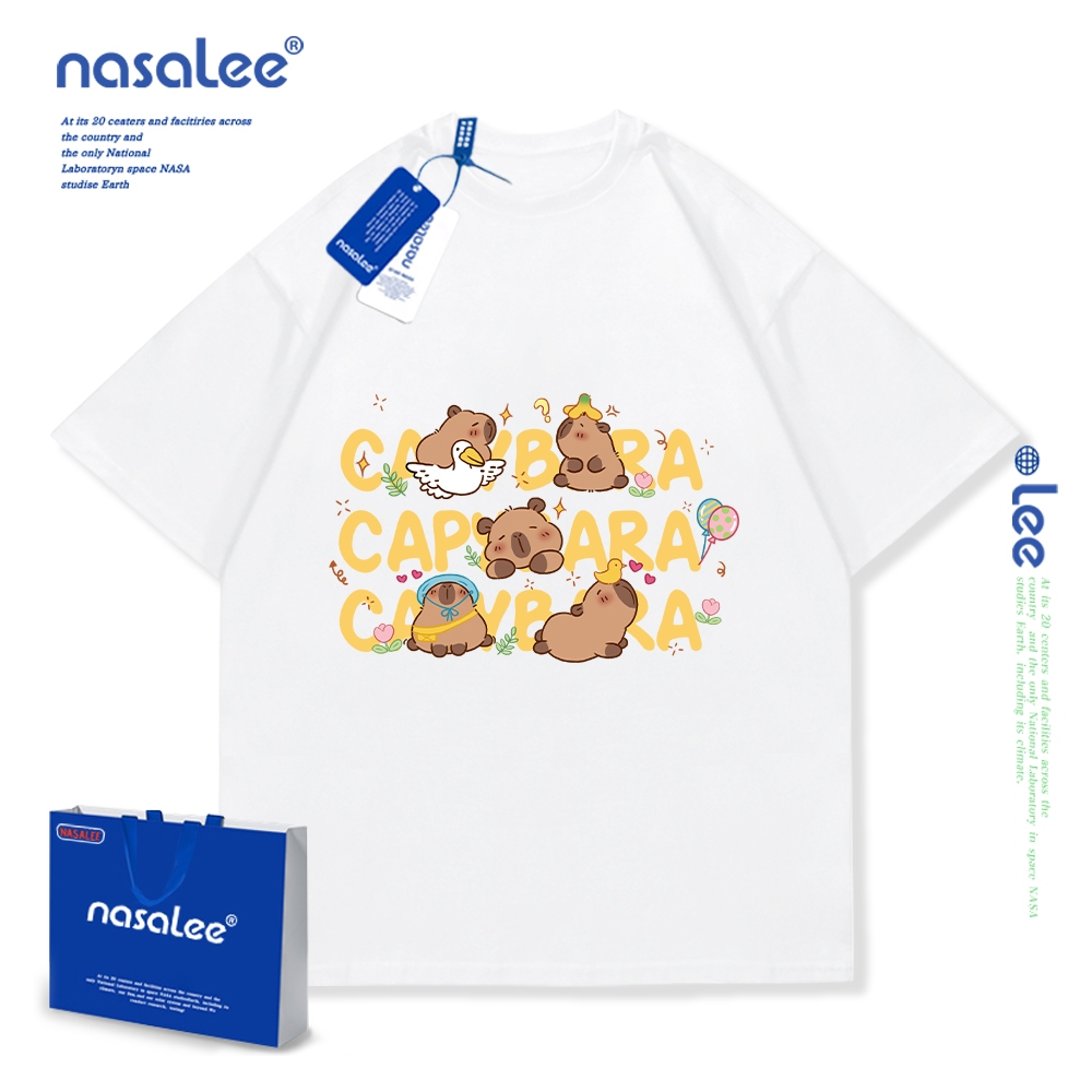 Nasa Pure Cotton Tay Ngắn 2025 Phong Cách Mới Trẻ Em Tay Ngắn Mềm Mại Thoải Mái Thời Trang Dễ Thương