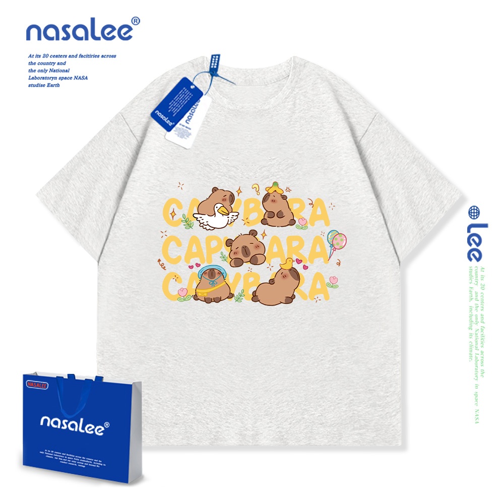Nasa Pure Cotton Tay Ngắn 2025 Phong Cách Mới Trẻ Em Tay Ngắn Mềm Mại Thoải Mái Thời Trang Dễ Thương