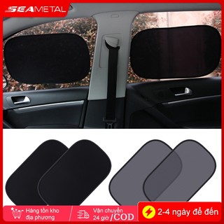 Seametal 2 Chiếc Cửa Sổ Ô Tô Che Nắng Bên Chống Nắng UV Rèm Lưới Tấm Che Mùa Hè Phim